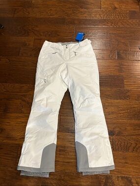 NWT Columbia white  ski pants, size medium